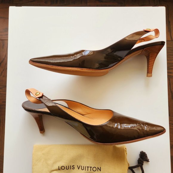 LOUIS VUITTON - AUTHENTIC SOULIERS SLINGBACK SHOES - Picture 11 of 12